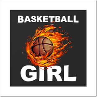 Basketball Girl Posters and Art